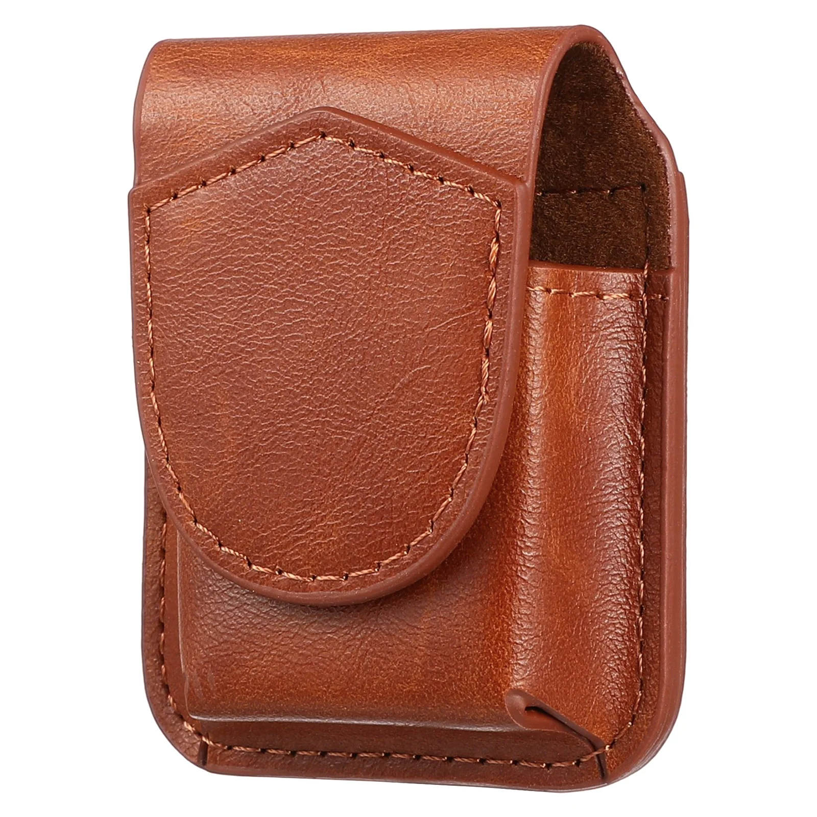 Leathers Sleeve Lighter Case Belt Storage Protective Cover Pocket Wallet Brown Man