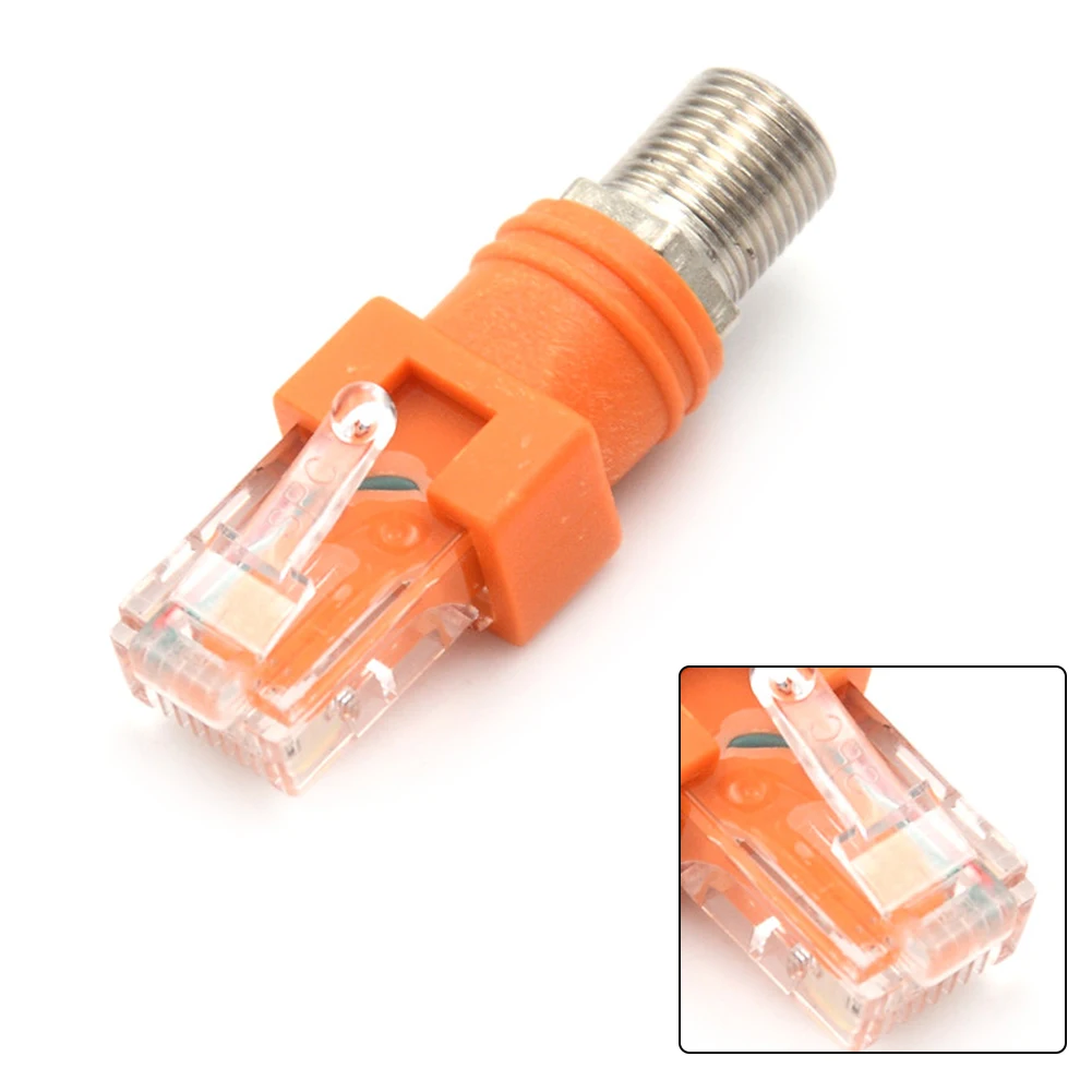 Adattatore accoppiatore coassiale RF femmina a RJ 45 maschio 8 punti RJ 45 a connettore RF F-RJ45 adattatore 44*15*15mm