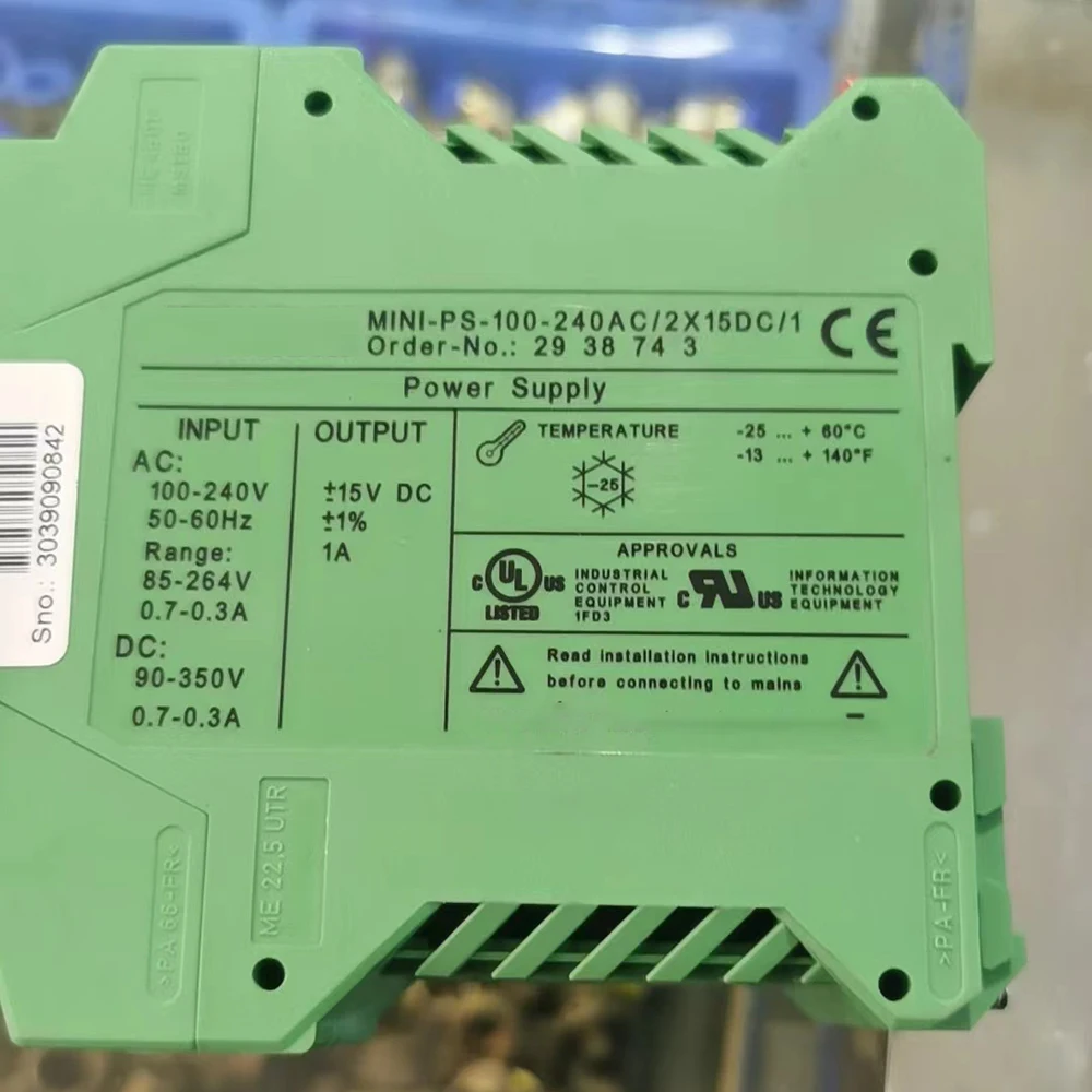 

Блок питания для Phoenix MINI-PS-100-240AC/2X15DC/1 2938743