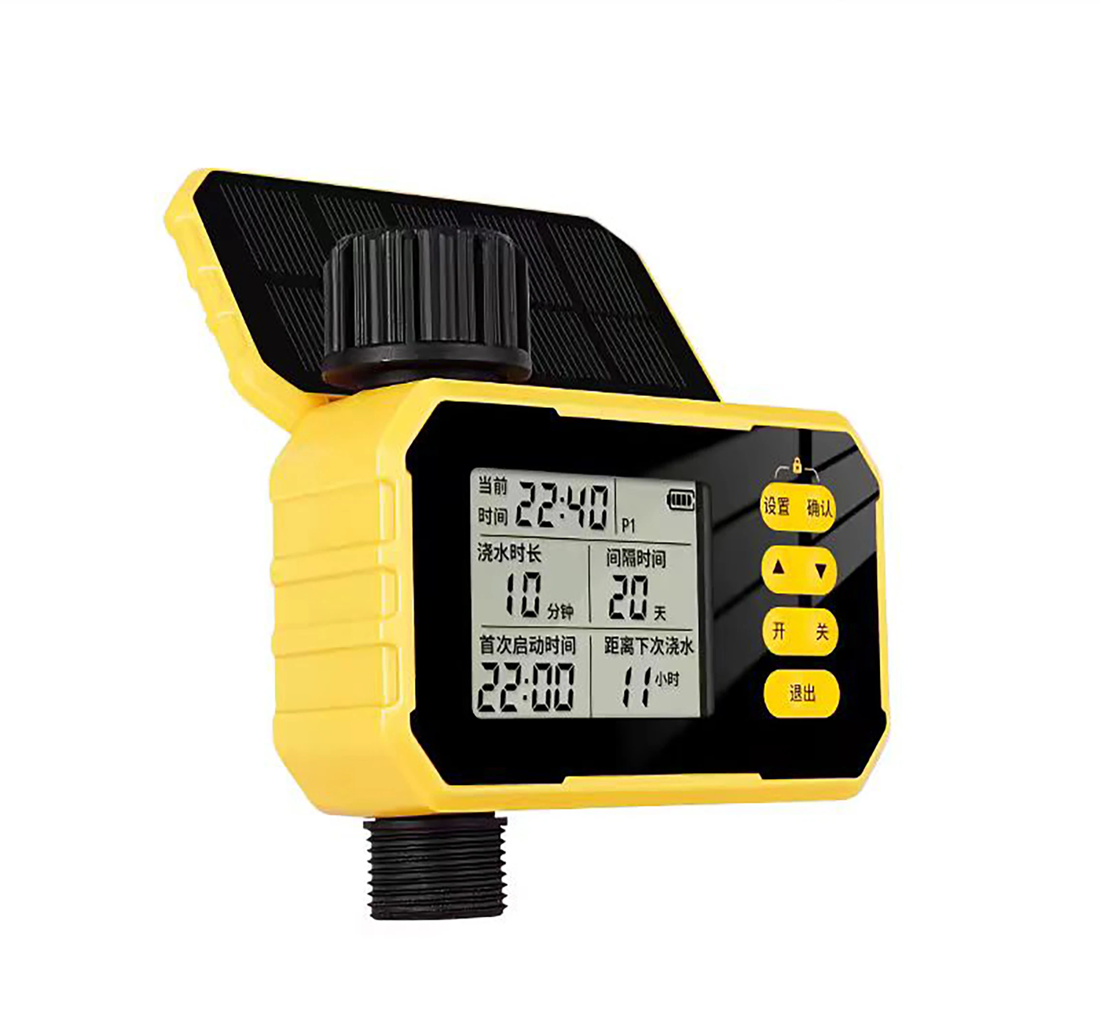Solar Irrigation Smart Dual Water Timer Automatic Garden Sprinkler Timing Outdoor Digital Solar Water Timer