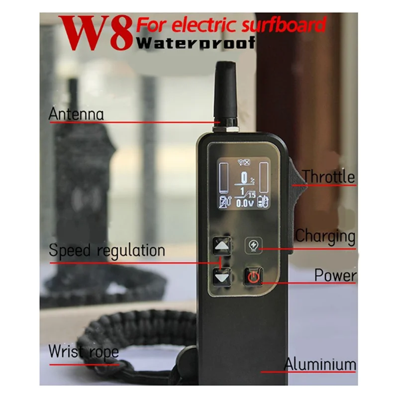 Y01A شاشة PWM للتحكم عن بعد مقاومة للماء للأمام والخلف للاستخدام أحادي الاتجاه للوح التزلج الكهربائي