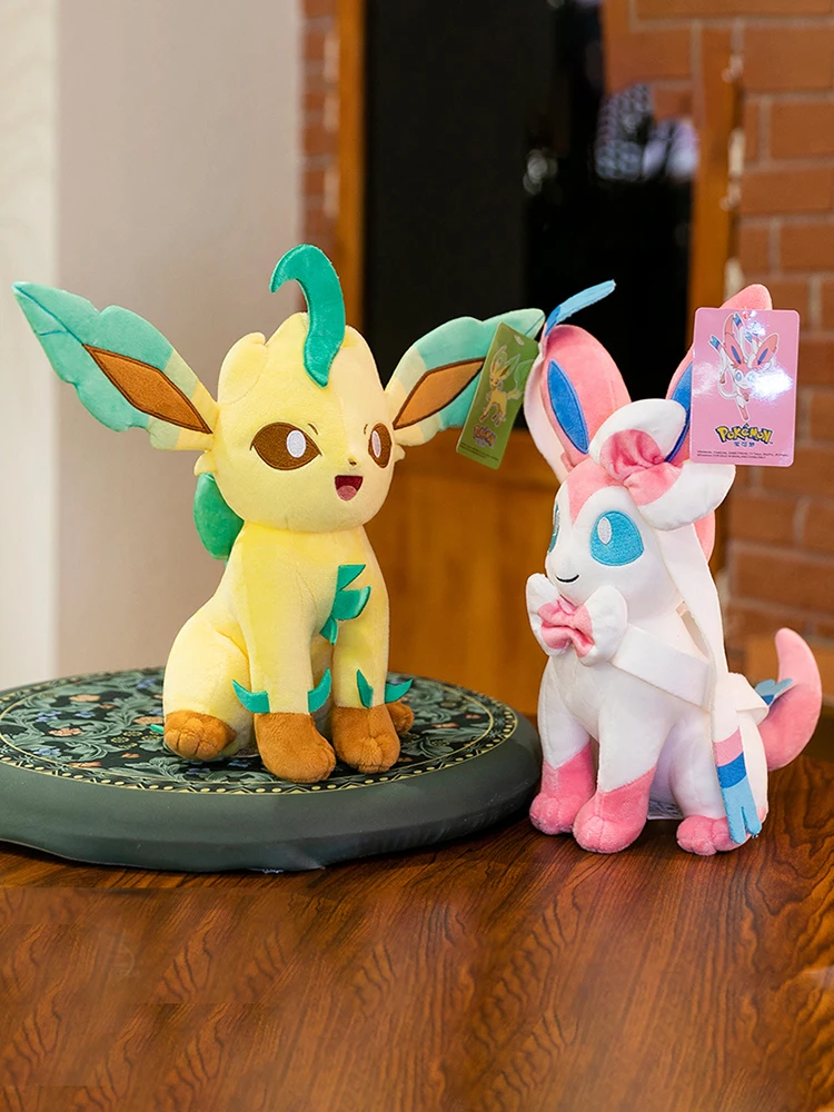 Pokemon Eevee Pluche Schattig Sylveon Umbreon Espeon Leafeon Glaceon Jolteon Gevulde Pop Kawaii Anime Hobby Speelgoed Collectibles - afbeelding 2