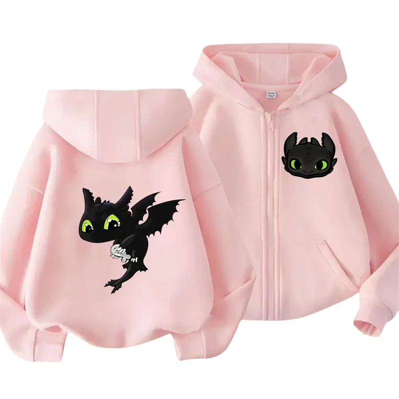 Sudadera Kawaii de cómo entrenar a tu dragón para niños, ropa de salud para niños, ropa para niñas, moda para bebés, top de otoño