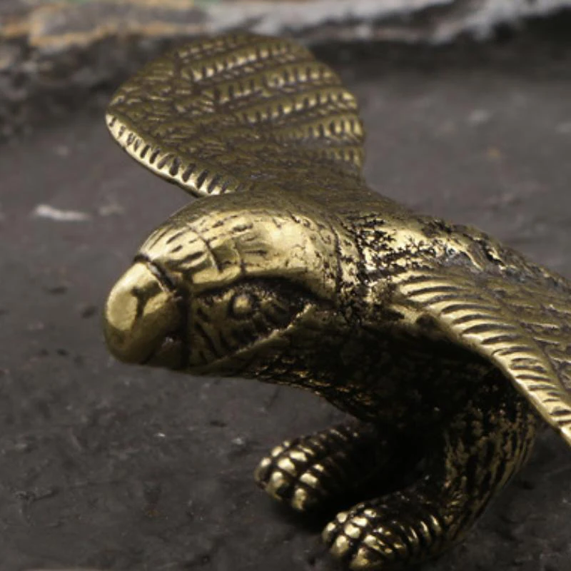 Gli ornamenti per pappagalli in ottone fanno il vecchio senso, ornamenti creativi fatti a mano, soggiorno, ufficio, desktop, arti e mestieri