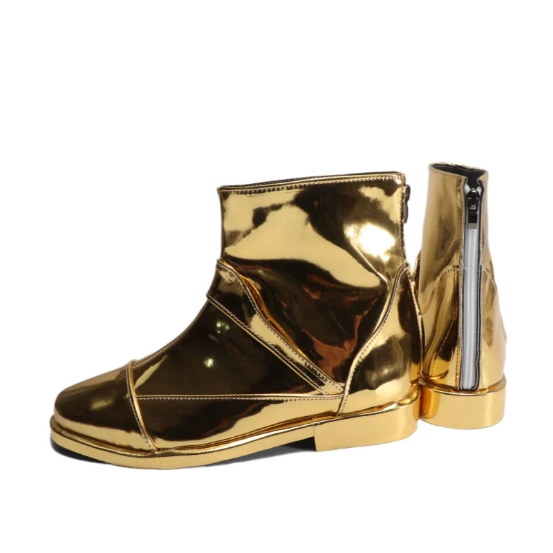 Vierge Shaka chaussures Cosplay or Saints Saint Seiya hommes bottes