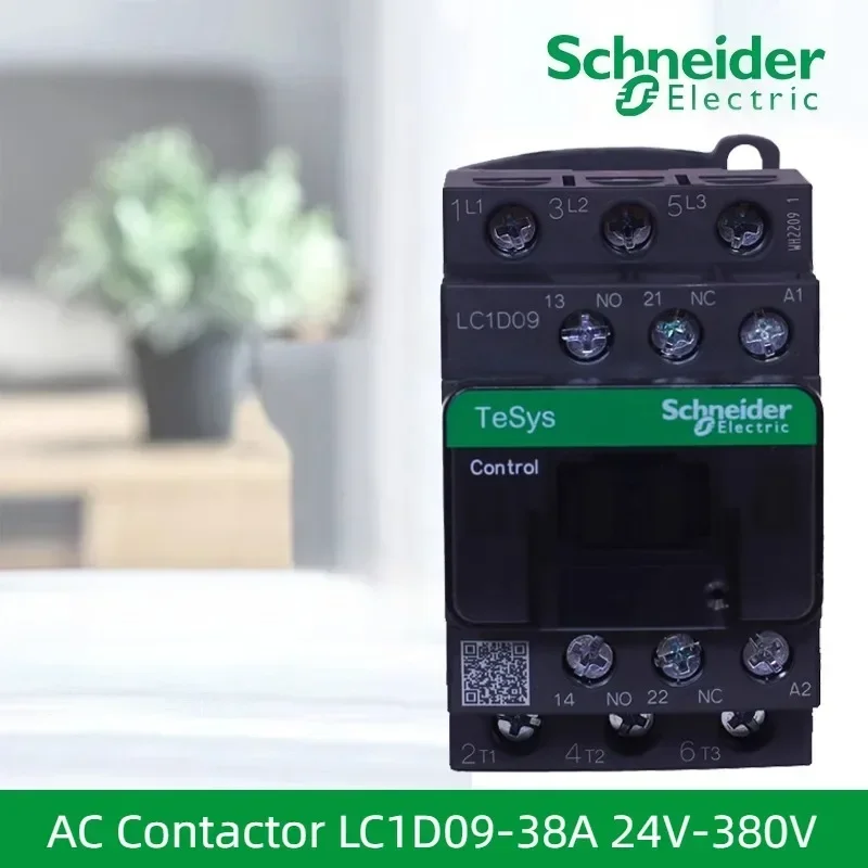 

Schneider contactor 220v AC Three-pole contactor 3P 3 Phase 3-Pole 50/60Hz LC1D25 LC1D32 LC1D38 Coil Voltage 24v 110V 220V 380V