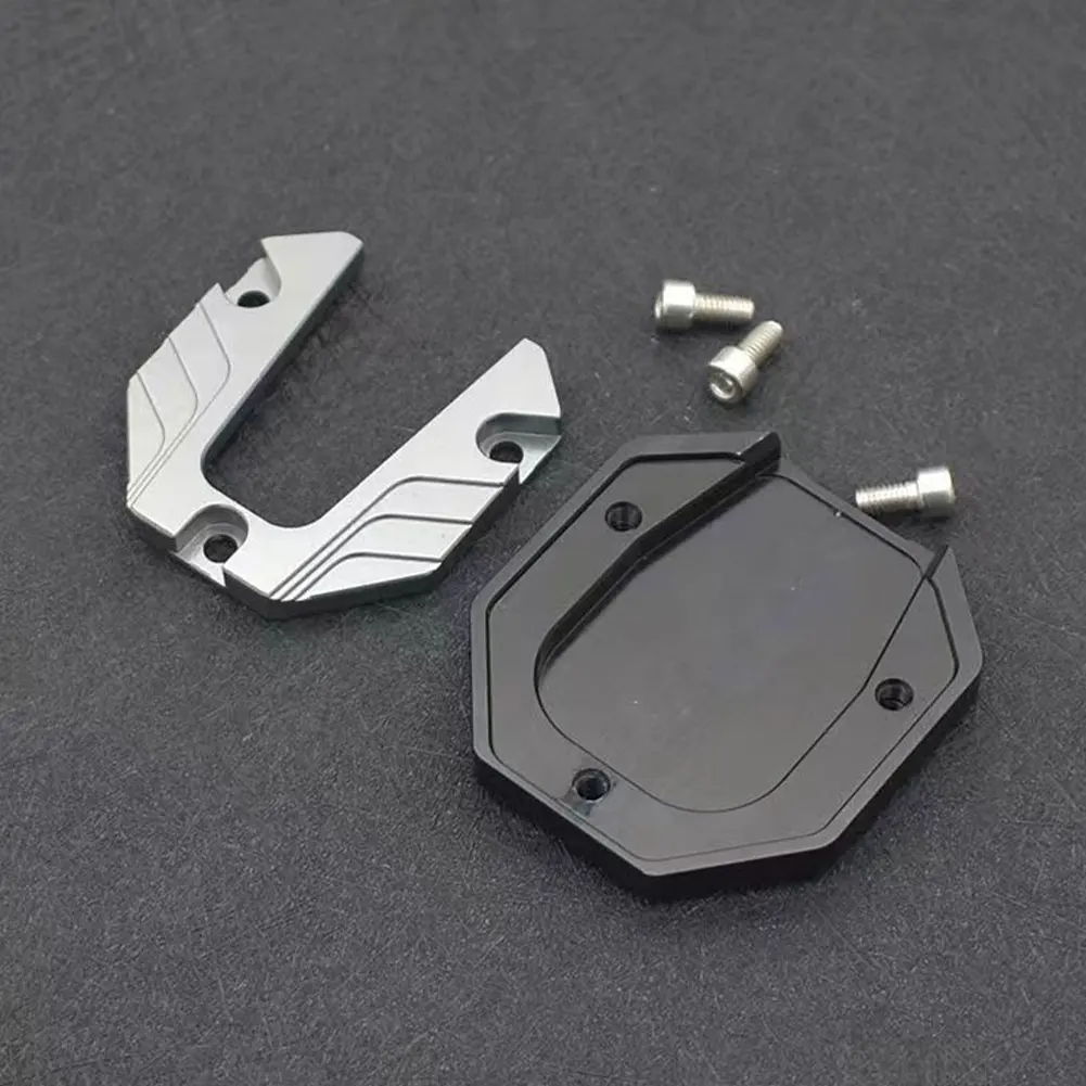 Universal Motorcycle Kickstand Pad Aluminum Alloy Motorcycle Bicycle Foot Side Stand Extension Pad Plate Motorbike Accessories