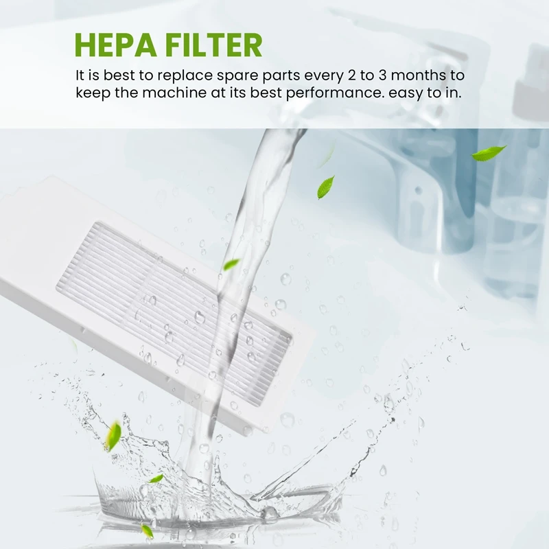 Replacement for T10 PLUS Robot Vacuum Cleaner Spare Parts Accessories Hepa Filter-A68X