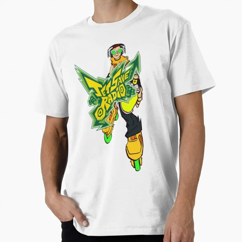 

0409 Jet Set Radio Cute Video game Gift t shirt for Anime lover Short Sleeve Graphic Tee Y2K clothes All size cartoon Tops