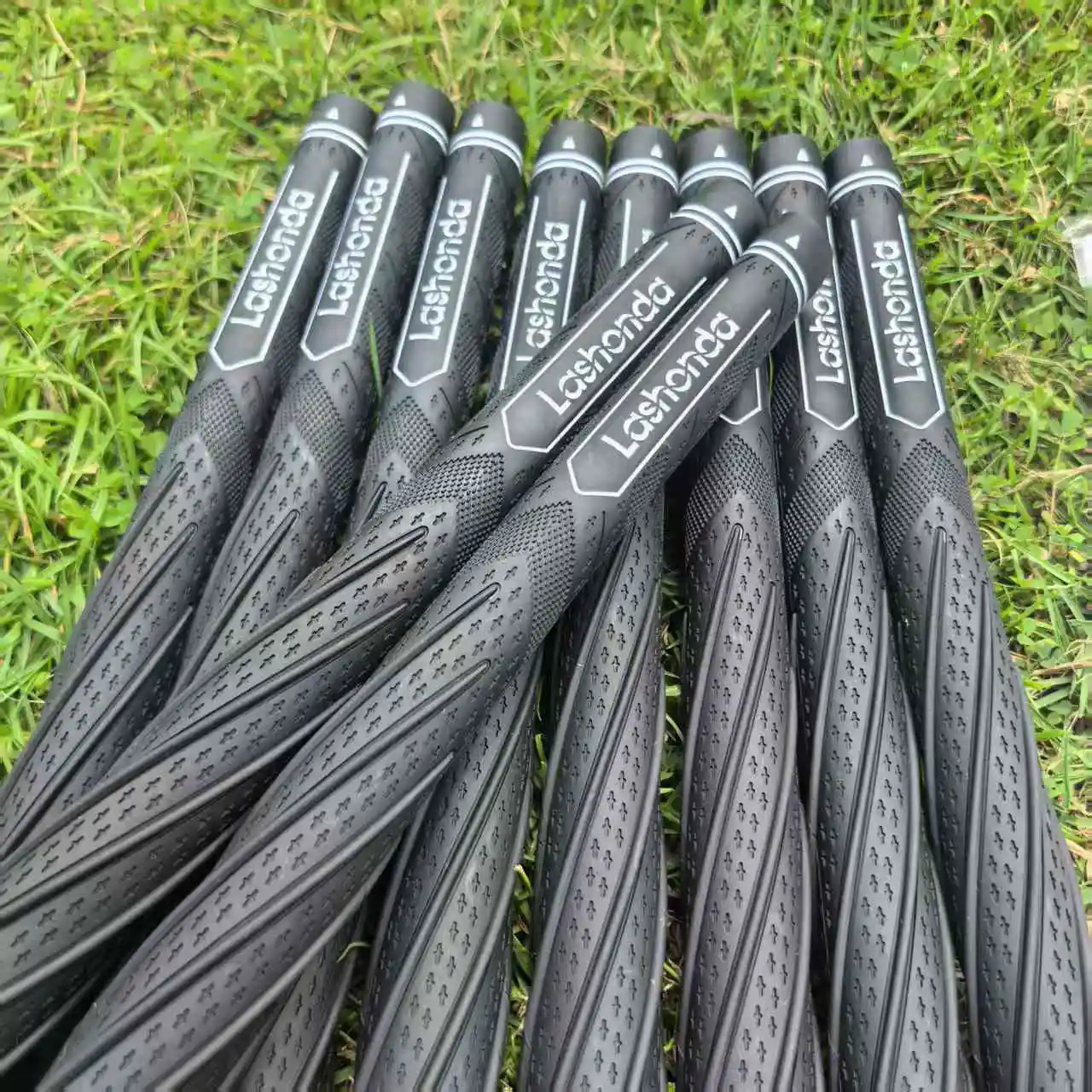 Pegangan Klub Golf untuk Pria dan Wanita, Cocok untuk Klub Besi dan Kayu, Pegangan Universal untuk Ayunan, Bahan Tpe, Pegangan Hitam, Aksesori Golf dengan Pita Dua Sisi