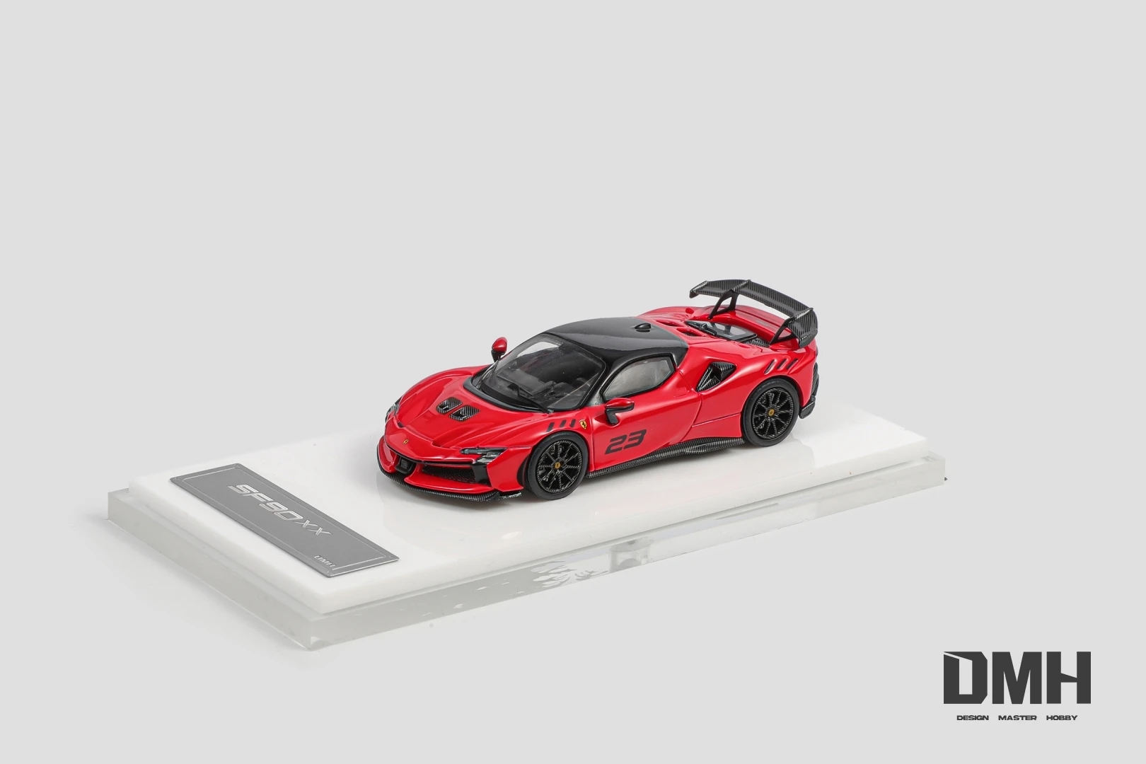 ** Przedsprzedaż ** DMH 1:64 SF90 XX Stradale F173 Żółty Czerwony Biały Diecast Model samochodu