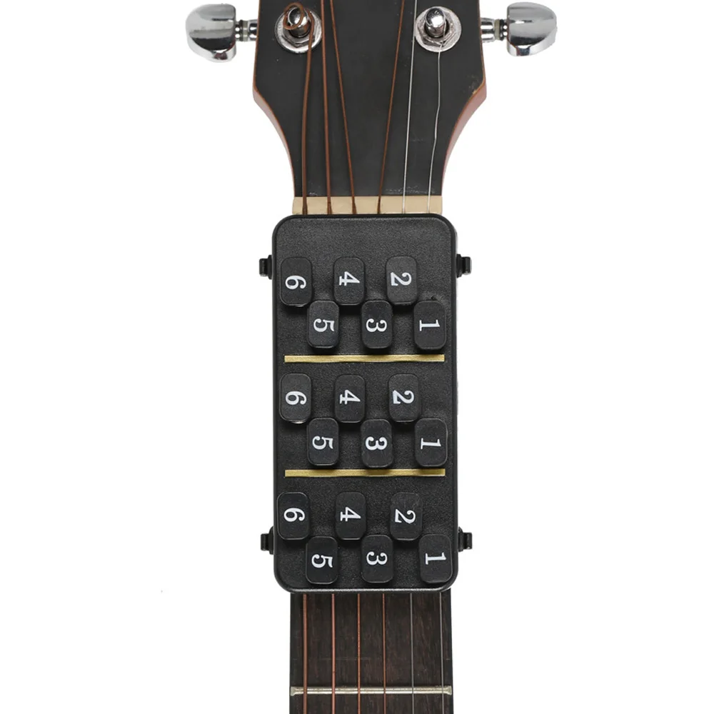 Тренажер для гитарных аккордов, практический инструмент, обучающий вспомогательный инструмент, 18-кнопочный комплект, вспомогательный тренинг аккордов для гитары для начинающих