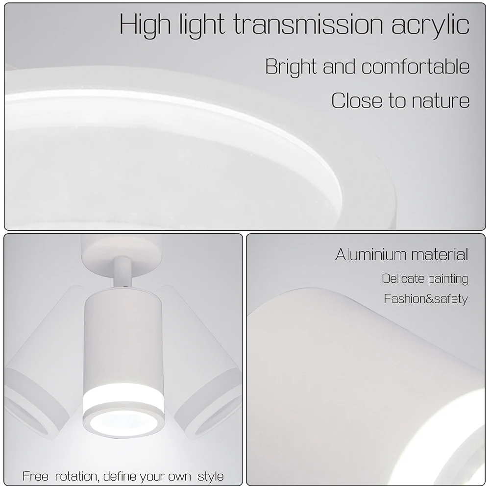 Puchen LED Spot Light Surface Mounted Ceiling Light COB Downlight Kitchen Living Room Bedroom Indoor SpotLights Lighting Fixture