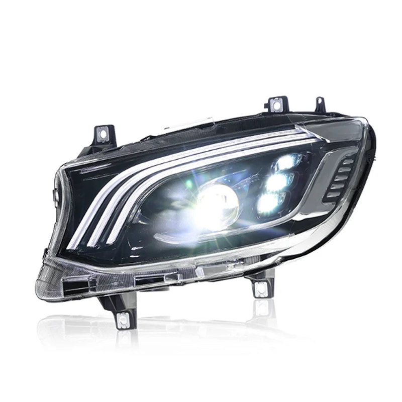 2PCS For Benz Sprinter LED Headlight 2019 2020 2021 2022 2023 Modified Front DRL Signal Lights Automotive Accessories