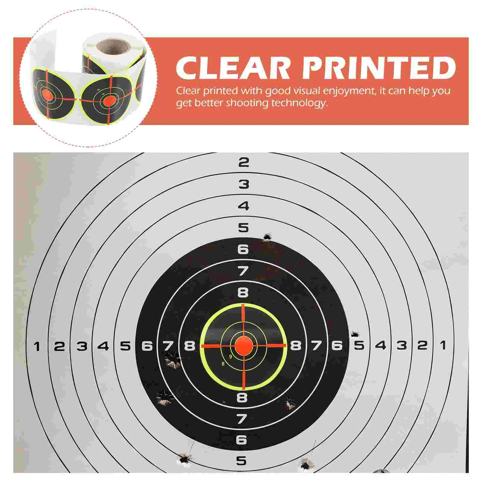 Targets for Shooting Bullseye Sticker Sports Labels Outdoor Accessory Round Adhesive