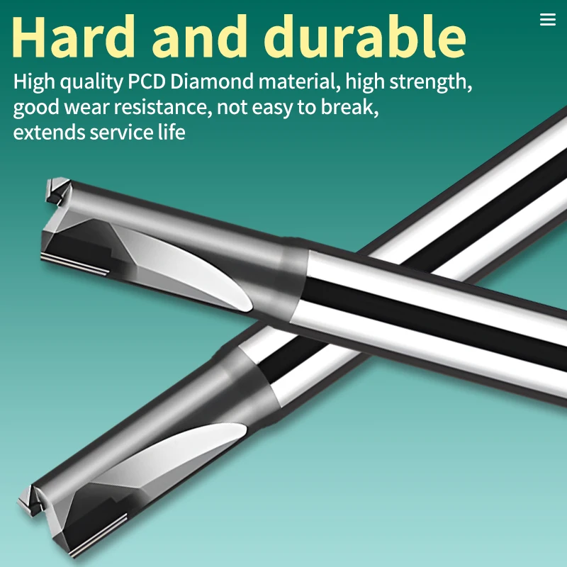 PCD Pemotong Penggilingan Berlian Alat Mesin Bakelite Fiberglass Serat Karbon Bit Ukiran Karbida CNC Pabrik Akhir Polikristalin