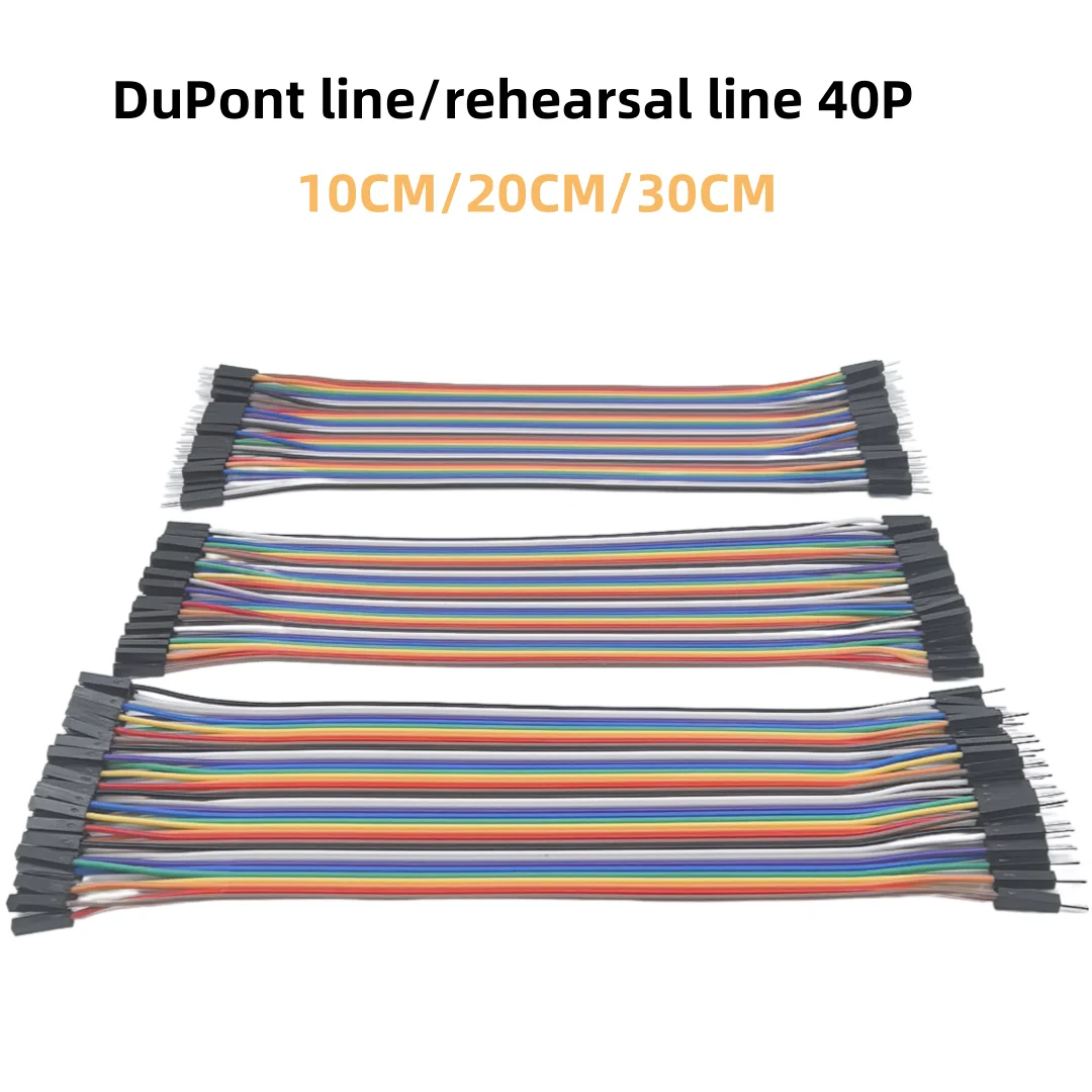 Flat Cable, Dupont Wire, Male-to-Male, Female-to-Female, Male-to-Female Jumper Wires 10cm/20cm/30cm 40PIN Combination Set
