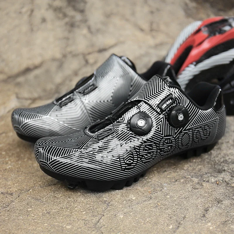 Breathable Cycling Shoes, Mountain Bike Shoes, Road Bike Shoes, MTB, SPD, Riding, Self-Locking