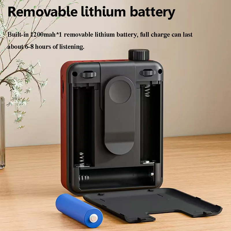 Mini Radio FM Digital con pantalla HD, radios de 76-108mhz, altavoz inalámbrico Bluetooth 5,3, amplificador de voz portátil con ranura USB para tarjeta TF