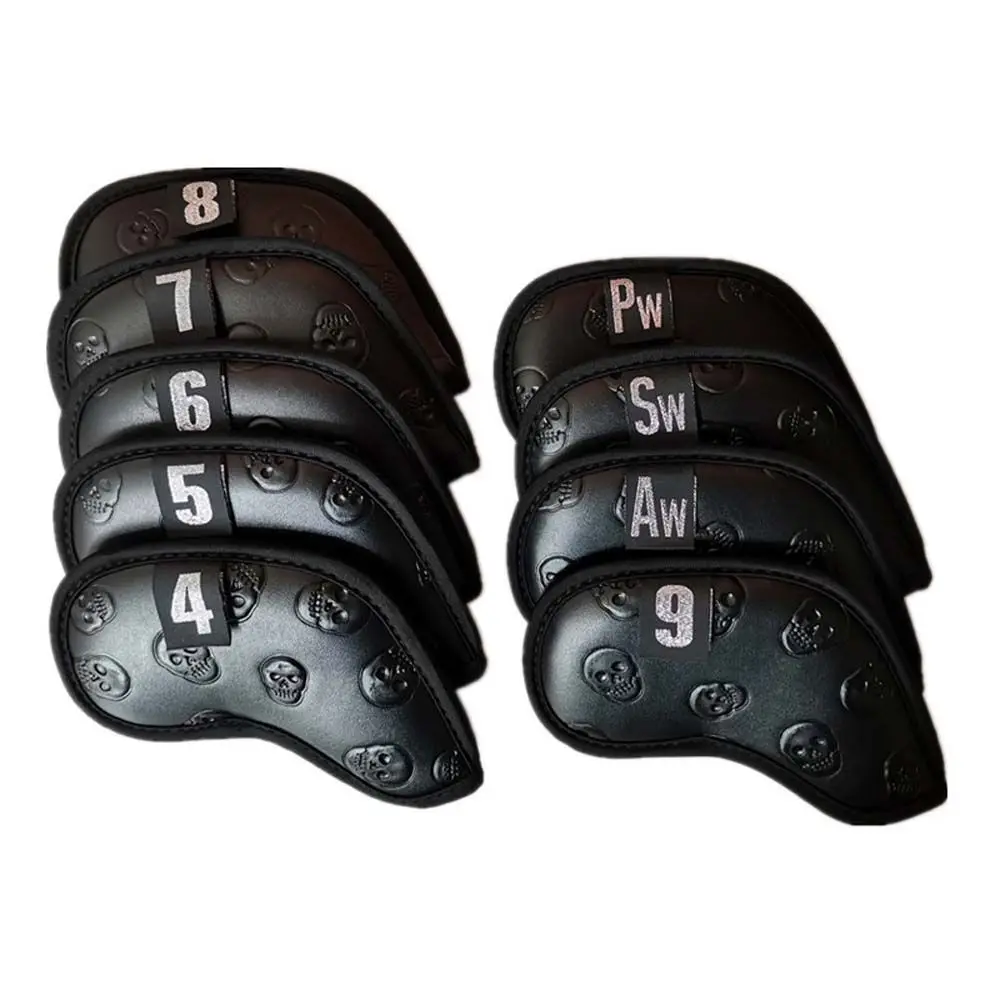 Accesorios para Putter de Golf, cubierta de poste de hierro, funda protectora para Putter de Golf con calavera, cubierta para cabeza de hierro para Golf, cubierta para Club de Golf, cubierta para cabeza de calavera