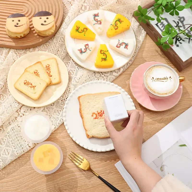 Multifunctional Mbrush Printer Mobile Color Mini Logo Handheld Portable Inkjet Printer for Card Metal Food Printing