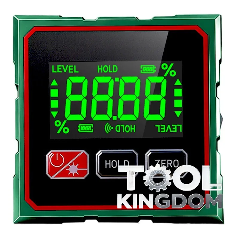 

2 комплекта цифровых угломеров, сверхмощные магниты, двойные лазерные лучи, легко читаемые экраны и детекторы горизонтального уклона