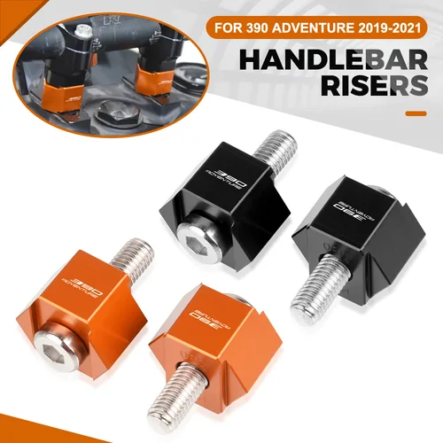 Elevadores de manillar de aluminio para motocicleta, montaje de barra de código de elevación, 22MM, para 390 Adventure 2019-2024 2023 2022 2021 2020