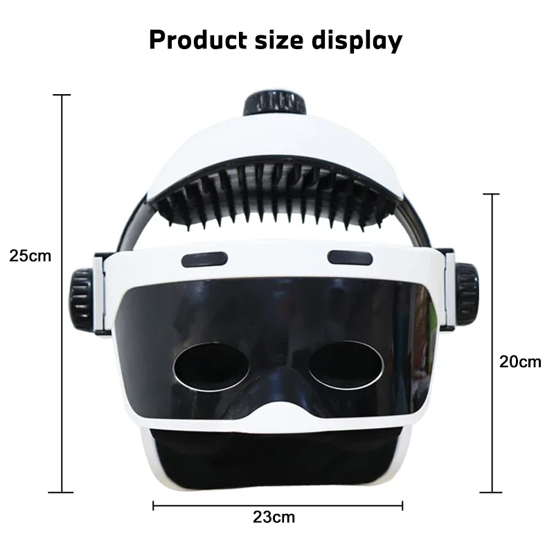 Wireless Head Massager - Air Pressure Eye & Scalp Massage Helmet with Music - Acupuncture Point Relief for Stress & Fatigue view 6