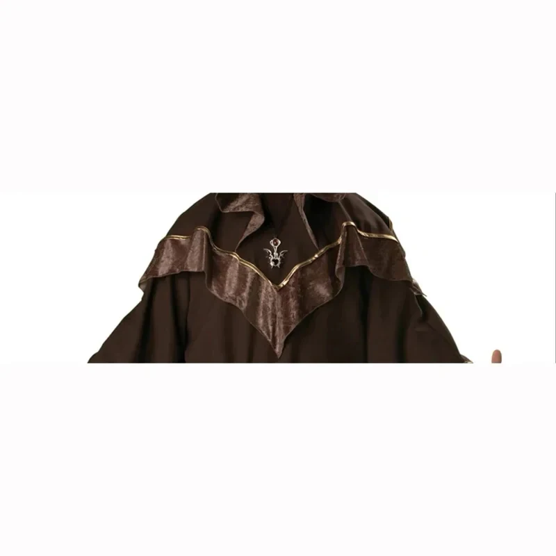 Costume de Fête d'Halloween 2026 : Chaman, Pasteur Européen, Père, Missionnaire, Sorcier Gothique, Prêtre - Cosplay Q7TVX