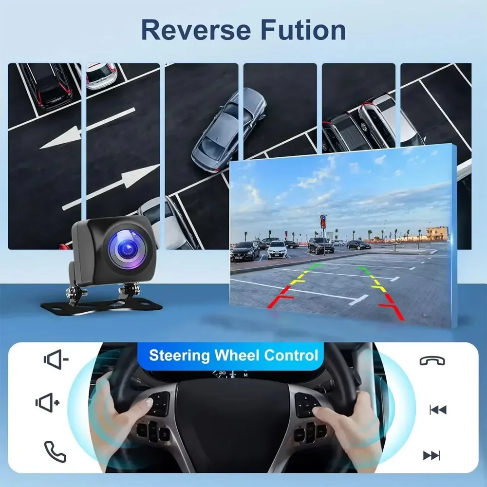 ميكروفون كاميرا CarPlay مدمج 9 بوصة + Android Auto 2 + 64G AHD لنظام الملاحة داخل السيارة 2017-2021 Honda CR-V Android 15