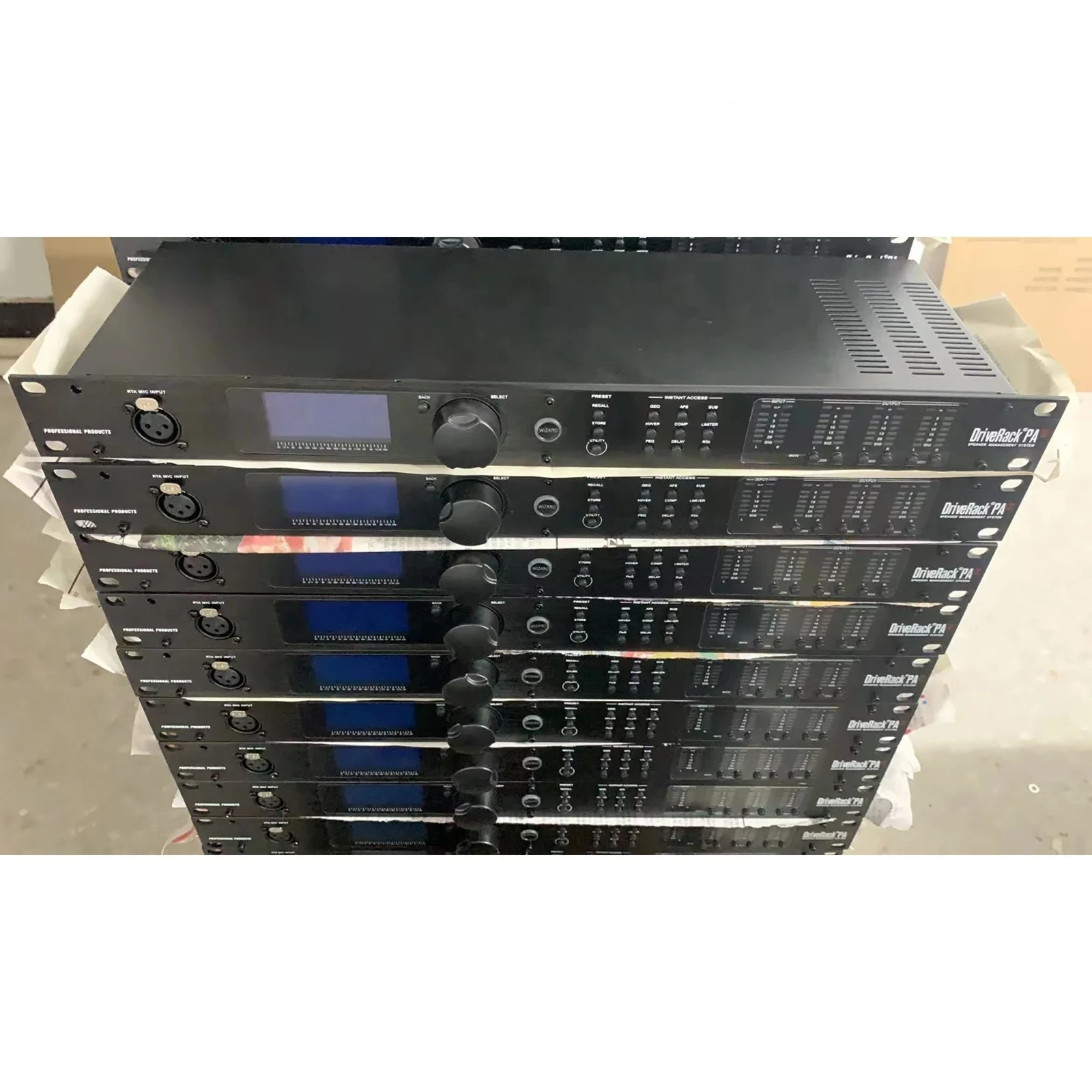 In Stock PA2 DriveRack 2 Input 6 Output speaker management system Professional Audio Equalizer for stage sound equipment