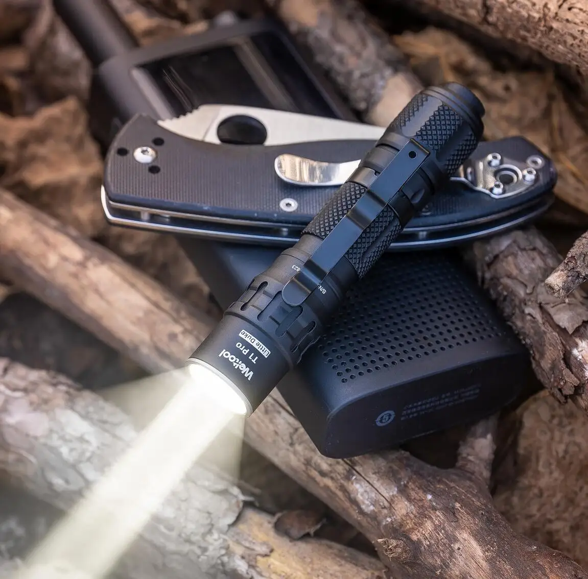 Weltool T1 Pro TAC Mini EDC AA 14500 540 Lumens Flashlight Pocket 43g Torch With Battery