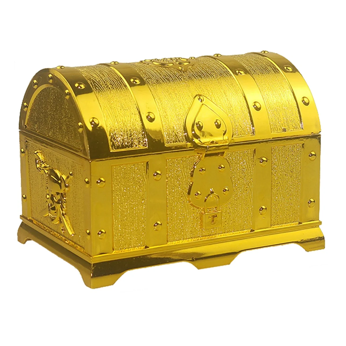 Gold-Sprayed Hunt Pirate Hidden Box Plastic Decorative House Game for Kids Retro Party Decoration