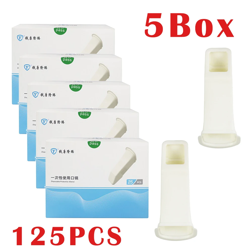 

125Pcs 5 Box Disposable Oral Scanner Sleeves Dental Protective Cover for iTero Intraoral Scanner Generation 1st, 2nd and 3rd