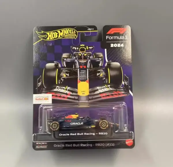 Véritable Hot Wheels Premium voiture formule 1 1:64 moulé sous pression F1 Red Bull Racing BWT Alpine Money véhicules modèle garçons jouets cadeau d'anniversaire