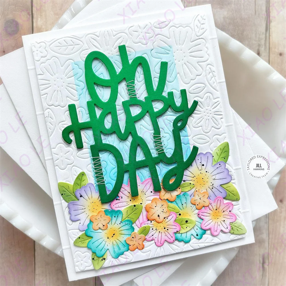 Scattered Blooms New Metal Cutting Dies Stencils For DIY Scrapbooking Photo Cutting Die Paper Cards Embossing Decorative Craft