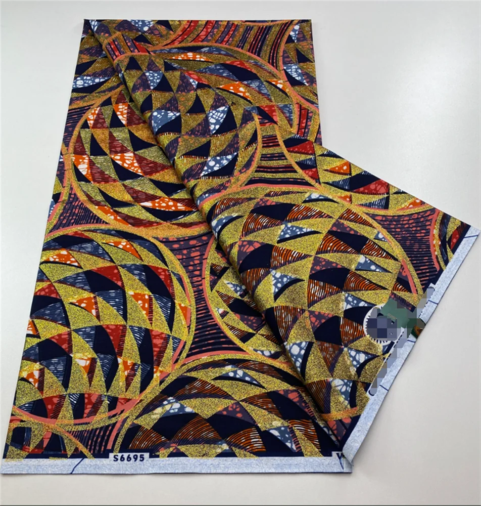 Grand Gold Wax 100%Cotton Soft Batik 2025 High Quality Original Guaranteed Veritable African Real Wax Fabric Nigeria Women Pagne