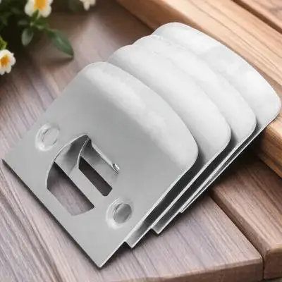 

4Pcs Deadbolt Strike Plate Stainless Steel Heavy Duty Door Reinforcement Plate for Interior Exterior Doors Security Upgrade