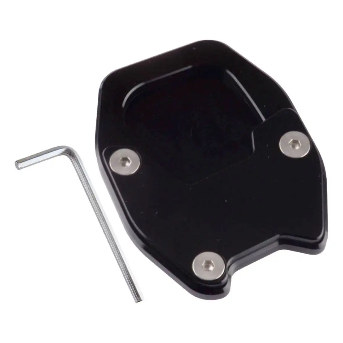 Soporte lateral de pie negro para motocicleta, placa de ampliación, almohadilla de extensión para Honda X-ADV750 NC750X 2021 2022 2023 2024