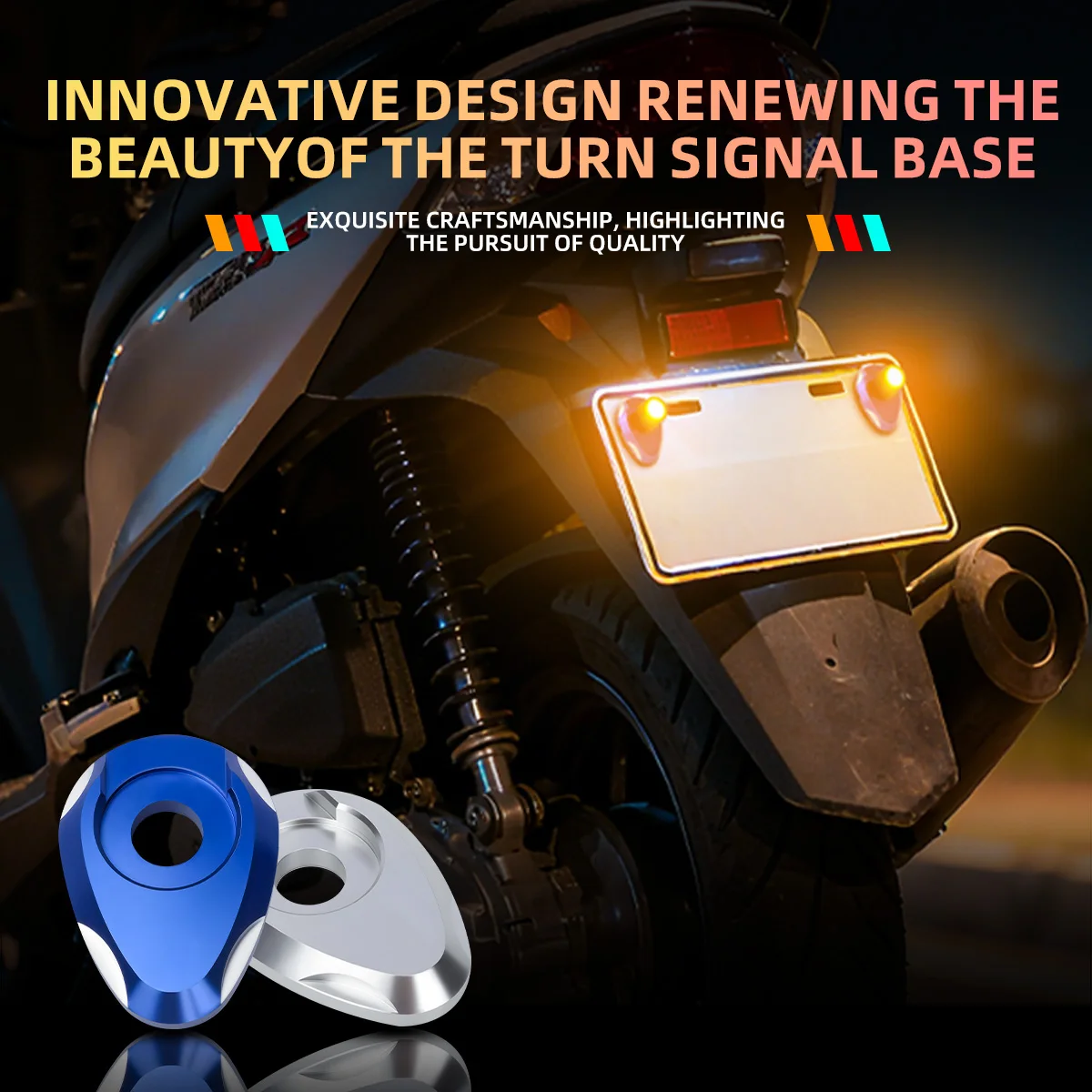 

1 pair CNC Aluminum Motorcycle Turn Signal Adapter Spacer Universal Indicator Mount Bracket for Motorcycle Turn Signal Extension
