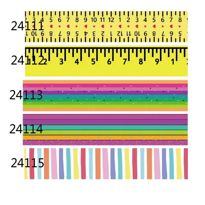 10yards Back to School Ruler Pattern Printed Grosgrain Ribbon for Hairbows Sewing Accessories DIY  Gift Box Packing