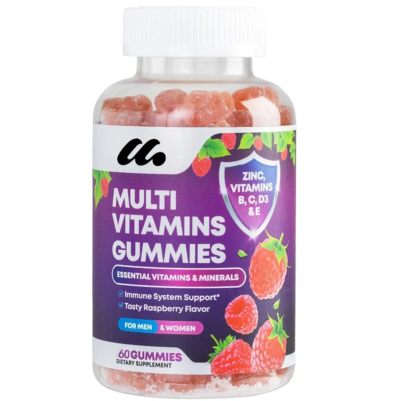 Complex vitamin gummies for adults, women, and men, containing vitamins and minerals - natural multivitamin supplements