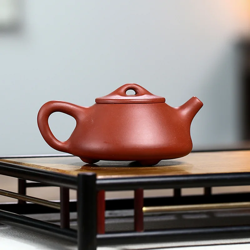 High Quality Yixing Handmade Clay Teapot Ore Dahongpao Tea Mud 120cc Small Capacity Ziye Shipiao Household