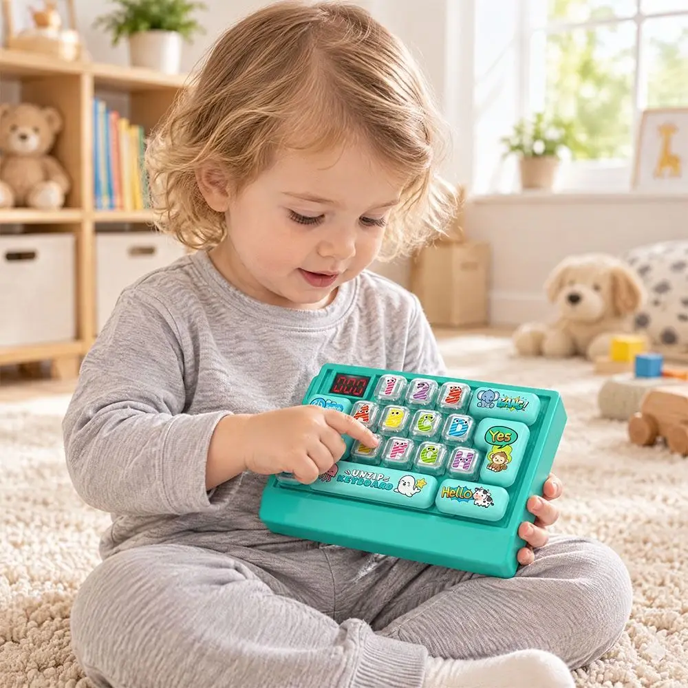 Electronic Game Quick Push Keyboard Game Machine Focus Training Handheld Pop Fidget Quick Push Stress Relief Sensory