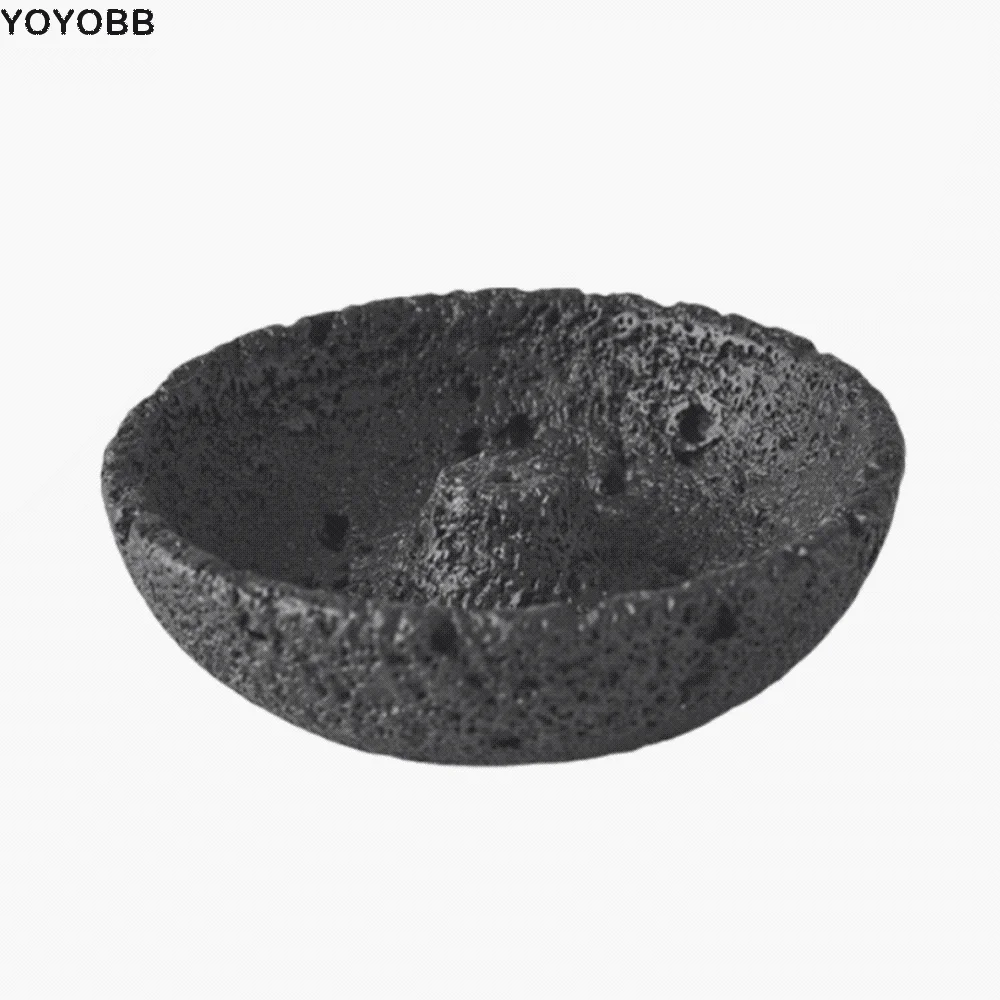 

Cement Cement Incense Burner Plug in Concrete Texture Incense Stick Stand Decorative Planetary Style Ash Catcher for Sticks