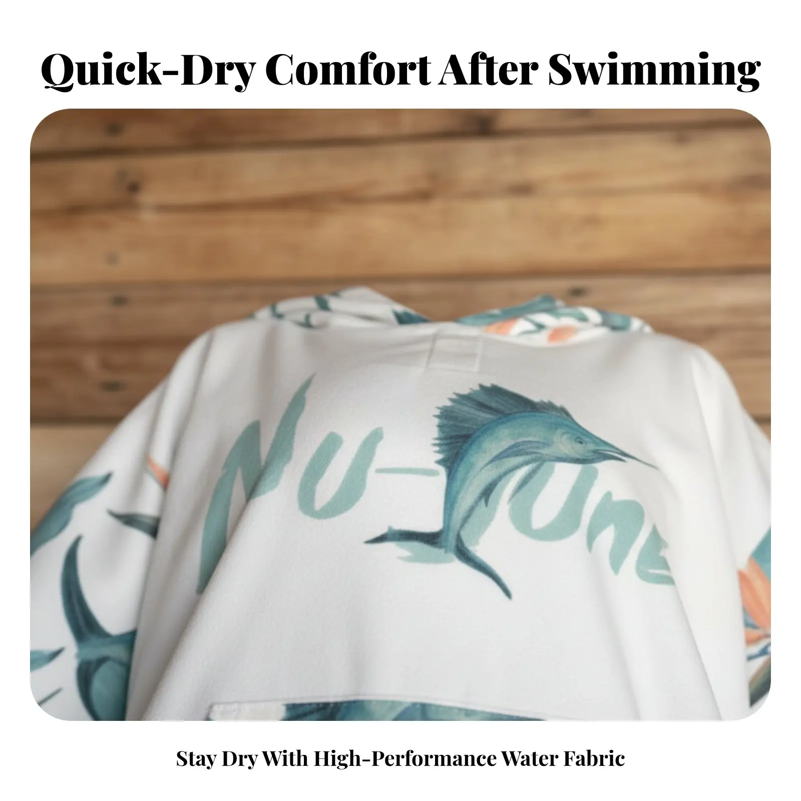 

Пляжное пончо-полотенце с капюшоном, быстросохнущая пляжная накидка, защита от солнца, унисекс, теплая верхняя одежда для переодевания