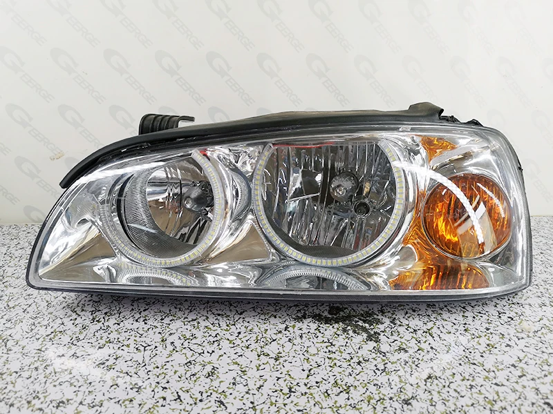 For Hyundai Elantra XD 2004 2005 2006 Ultra Bright Day Light Turn Signal SMD LED Angel Eyes Halo Rings Kit Car Accessories