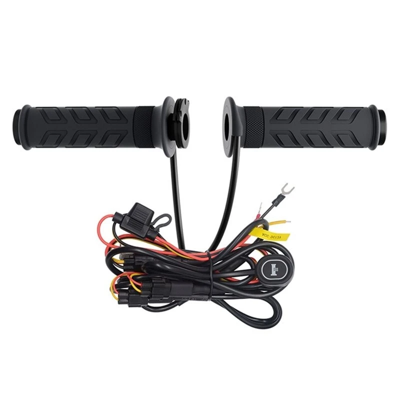 Motorcycle Handlebar Grips 5+1 Heat Levels With Memory Function For 22Mm Handlebar Electric Heated Handlebar Grips