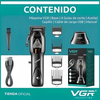 VGR Hair Trimmer Professional Hair Cutting Machine Adjustable Clipper Barber Cordless 9000 RPM Clipper Trimmer for Men V-653