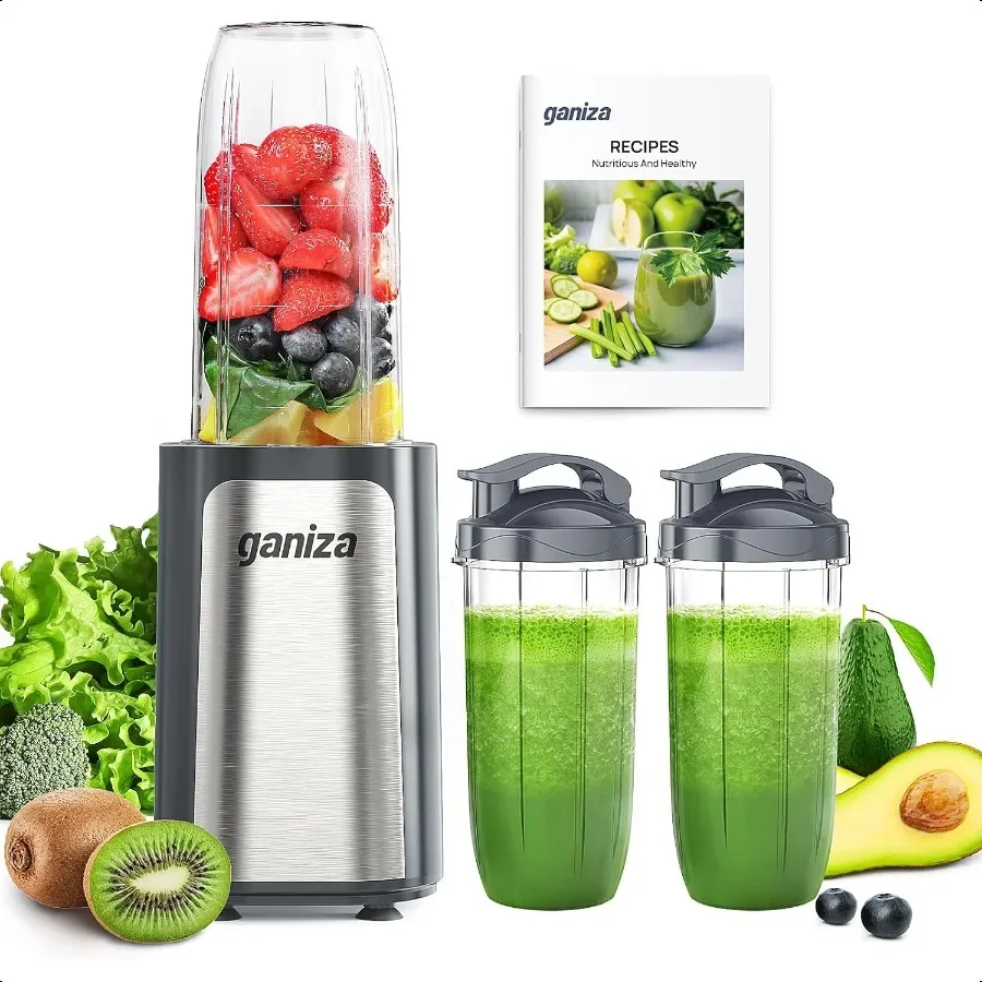 

Smoothie Blenders 14Pcs Personal Blender for Shakes and Smoothies for Kitchen with 3 Portable Blender Cups 1x24oz 2X17oz Single